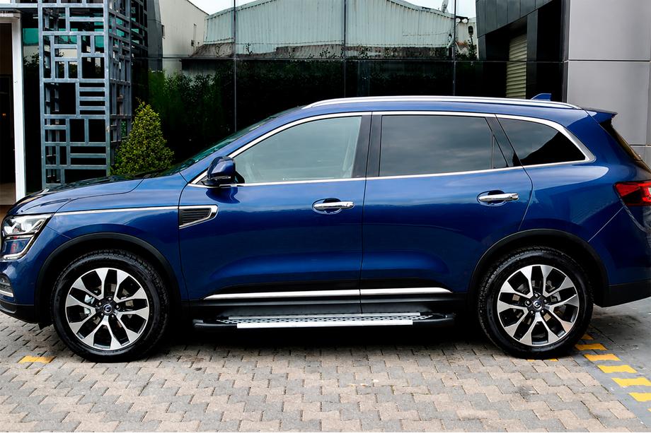 Renault Koleos 2016-2024 гг. Боковые пороги Allmond (2 шт., алюминий) Image