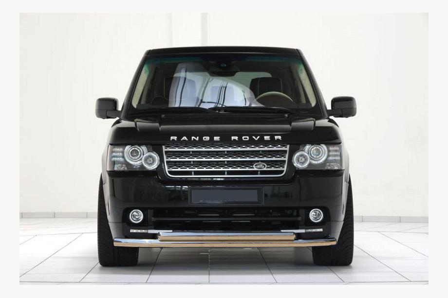 Range Rover III L322 2002-2012 гг. Передняя защита ST014 (нержавейка) Image