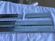 Hyundai Accent 2011-2017 гг. Накладки на Пороги Nataniko (4 шт., Нержавейка) фото 2