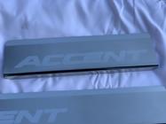 Hyundai Accent 2011-2017 гг. Накладки на Пороги Nataniko (4 шт., Нержавейка) фото 3