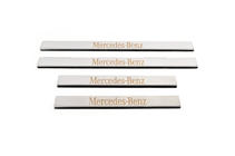 Накладки на пороги Carmos нержавейка 4 шт фото 2