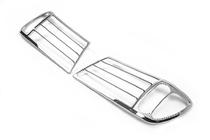 Toyota Land Cruiser 100 1998-2007 гг. Накладки на фары V2 (2 шт., пластик) фото 3