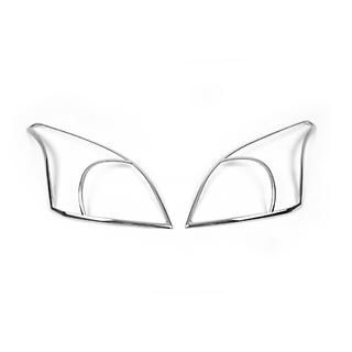 Накладки на Фары V2 (2 шт., пластик) Toyota Land Cruiser Prado 120 2002-2009 гг. фото 2