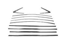 Полный комплект окантовки окон (для версии Sedan, нержавейка) фото 3