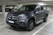 Mercedes X class 2017-2020 гг. Боковые Подножки Rainbow (2 шт., Алюминий) фото 1