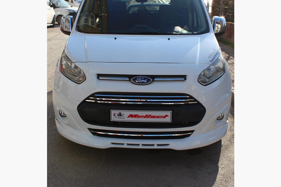 Ford Connect 2014-2021 гг. Накладка на передний бампер (под покраску) Фото 3
