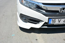 Honda Civic Sedan X 2016-2021 гг. Углы переднего бампера (под покраску) фото 1