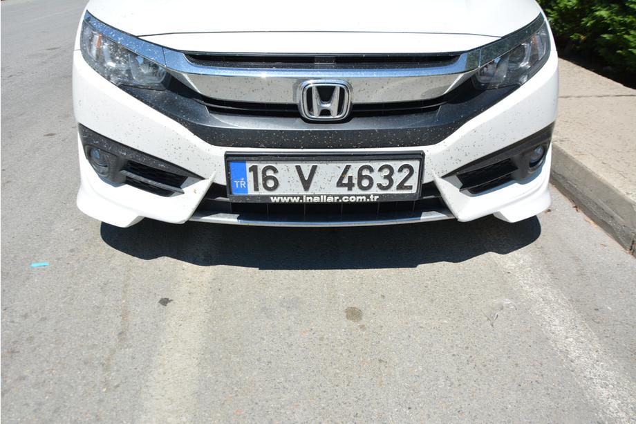 Honda Civic Sedan X 2016-2021 гг. Углы переднего бампера (под покраску) Фото 2