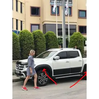 Расширители колесных арок (под покраску) Mercedes X class 2017-2020 гг. фото 3