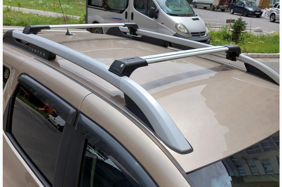 Renault Duster 2018-2024 гг. Поперечины на рейлинги Skybar V1 (2 шт) Image