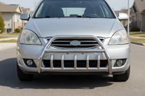 Kia Carens 1999-2012 гг. Кенгурятник WT003 (нержавейка) фото 1