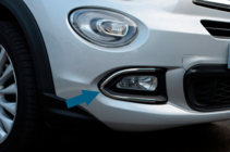 Fiat 500X 2014-2024 гг. Накладки на Противотуманные Фары (Нержавейка) фото 1
