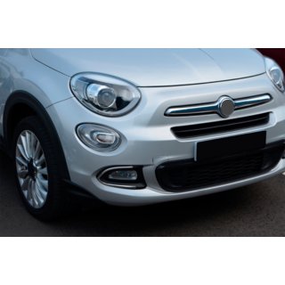Накладки на Противотуманные Фары (Нержавейка) Fiat 500X 2014-2024 гг. фото 3