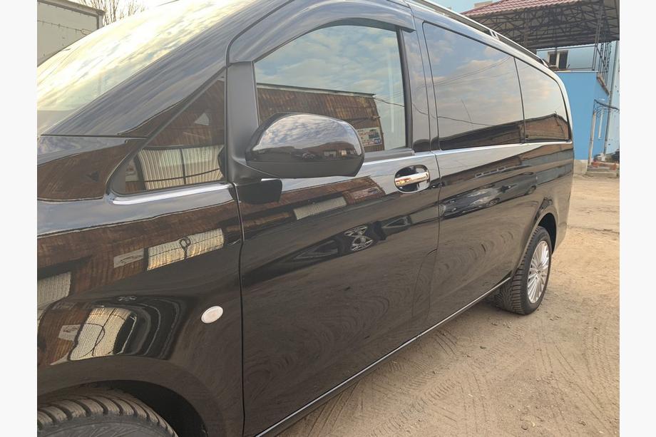 Mercedes Vito/V-class W447 2014- гг. Нижние молдинги стекол из нержавеющей стали по всей длине (8 шт.) Carmos, L3, 1 Боковая Дверь Фото 4