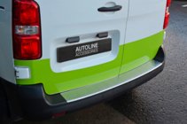 Citroen Jumpy/Dispatch 2017- гг. Накладка на задний бампер OmsaLine Нержавейка фото 10