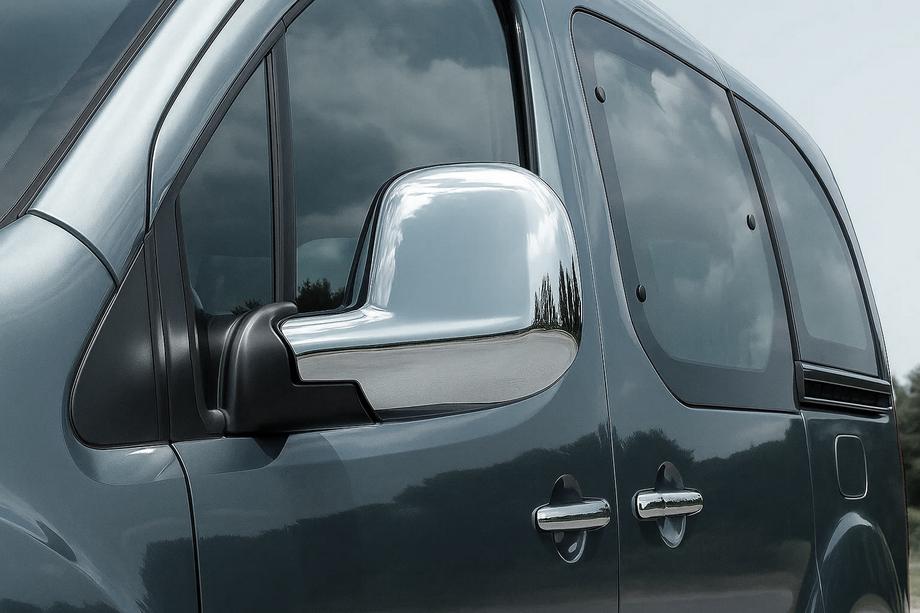 Toyota Proace 2016- гг. Накладки на Зеркала (2 шт., пластик) Фото 2