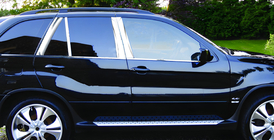 BMW X5 F15 2013-2018 гг. Накладки на дверные стойки из нержавеющей стали фото 1