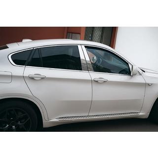 BMW X-6 Полная окантовка стекол (10 шт, нерж.)