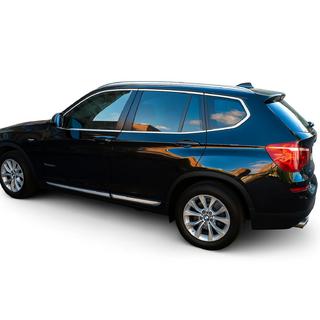 BMW X-1 Полная окантовка стекол (12 шт, нерж.)