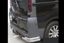 Opel Vivaro 2001–2015 гг. Задние уголки AK003-двойные (нерж) фото 1