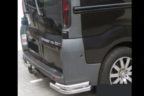 Opel Vivaro 2001–2015 гг. Задние уголки AK003-двойные (нерж) фото 1