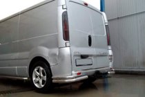 Opel Vivaro 2001–2015 гг. Задние уголки AK003-двойные (нерж) фото 3