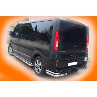 Задние уголки AK003-двойные (нерж) Opel Vivaro 2001–2015 гг. фото 2