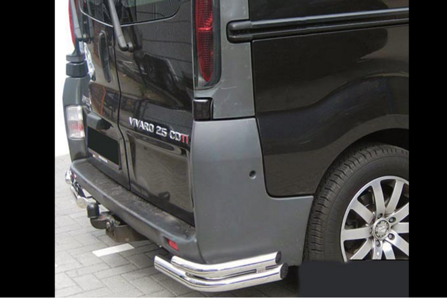 Opel Vivaro 2001–2015 гг. Задние уголки AK003-двойные (нерж) Image