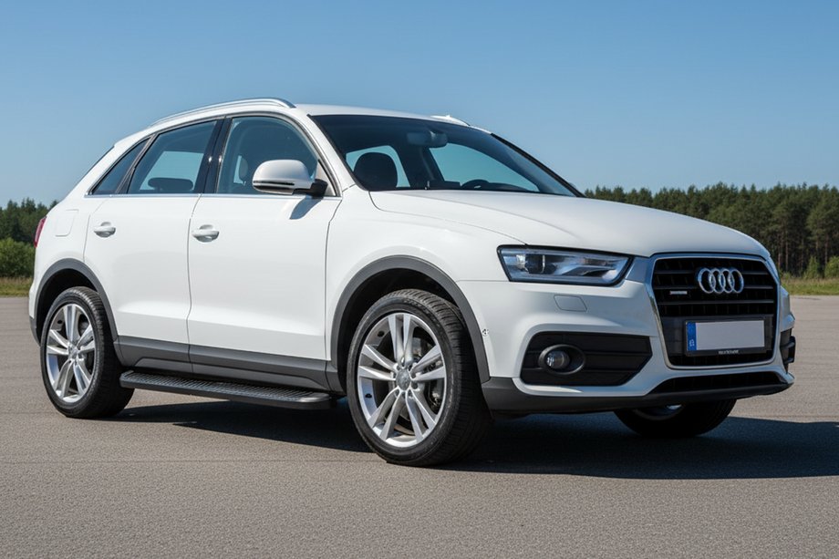 Audi Q3 2011-2019 гг. Боковые Подножки Tayga Black (2 шт., Алюминий) Фото 1