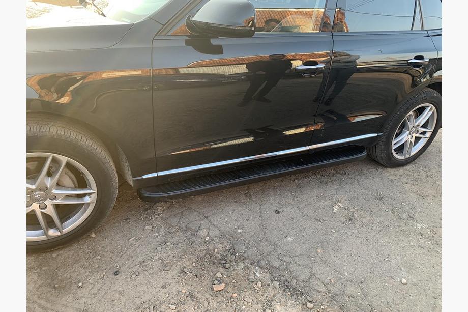 Audi Q5 2008-2017 гг. Боковые Подножки Tayga Black (2 шт., Алюминий) Фото 3