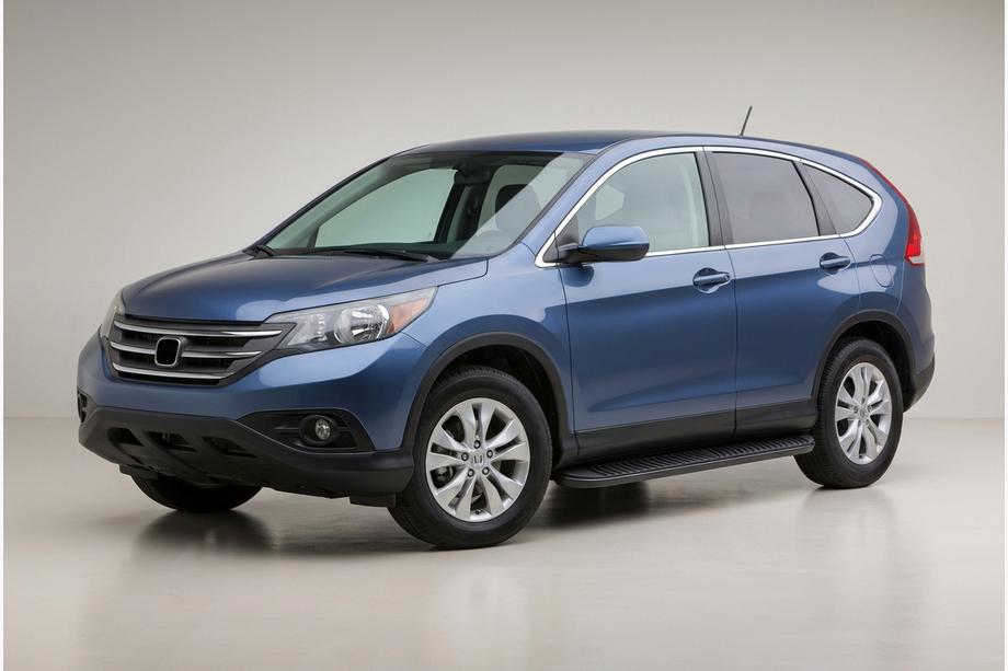 Honda CRV 2012-2016 гг. Боковые Подножки Tayga Black (2 шт., Алюминий) Фото 1