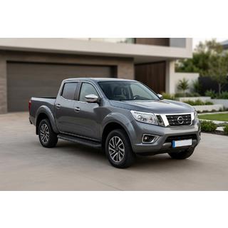 Боковые Подножки Tayga Black (2 шт., Алюминий) Nissan Navara/NP300 2016- гг. фото 1