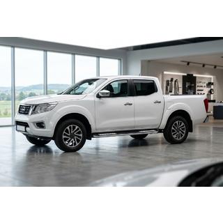 Боковые Подножки Tayga V2 (2 шт., Алюминий) Nissan Navara/NP300 2016- гг. фото 1