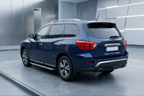 Nissan Pathfinder R52 2012-2021 гг. Боковые Подножки Fullmond (2 шт, Алюминий) фото 1