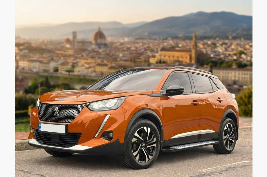 Peugeot 3008 2016-2023 гг. Боковые Подножки Allmond Grey (2 шт, Алюминий) Image
