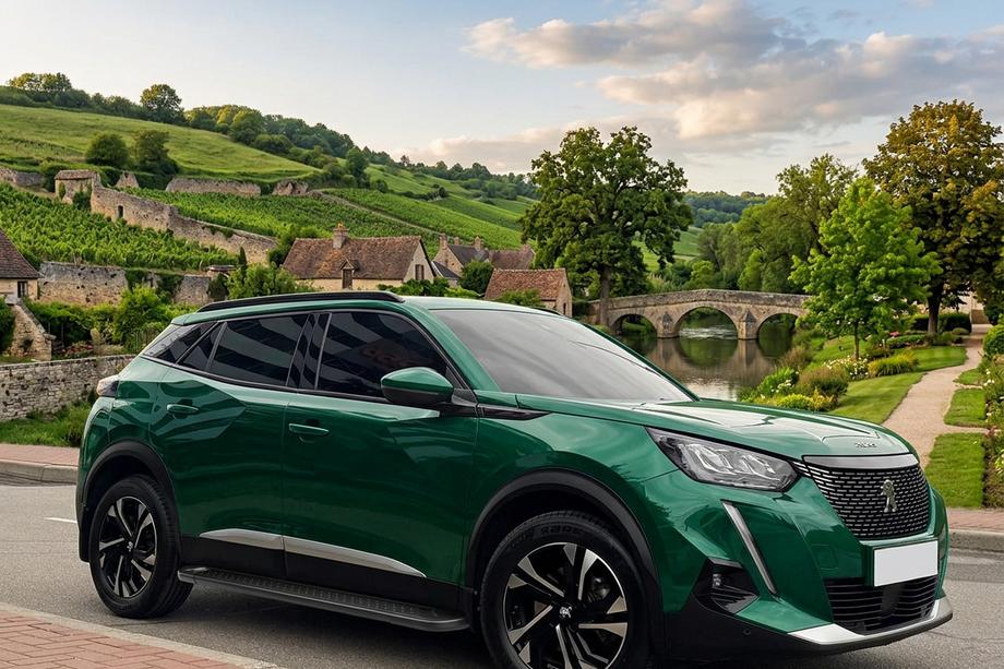 Peugeot 3008 2016-2023 гг. Боковые Подножки Allmond Black (2 шт, Алюминий) Image