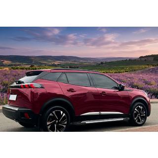 Боковые пороги Line (2 шт, алюминий) Peugeot 3008 2016-2023 гг. фото 1