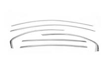 Верхние молдинги окон нержавейка (6 шт) фото 2