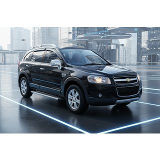 Боковые Подножки Maydos V2 (2 шт., Алюминий и Нержавейка) Chevrolet Captiva 2006-2019 гг. фото 1