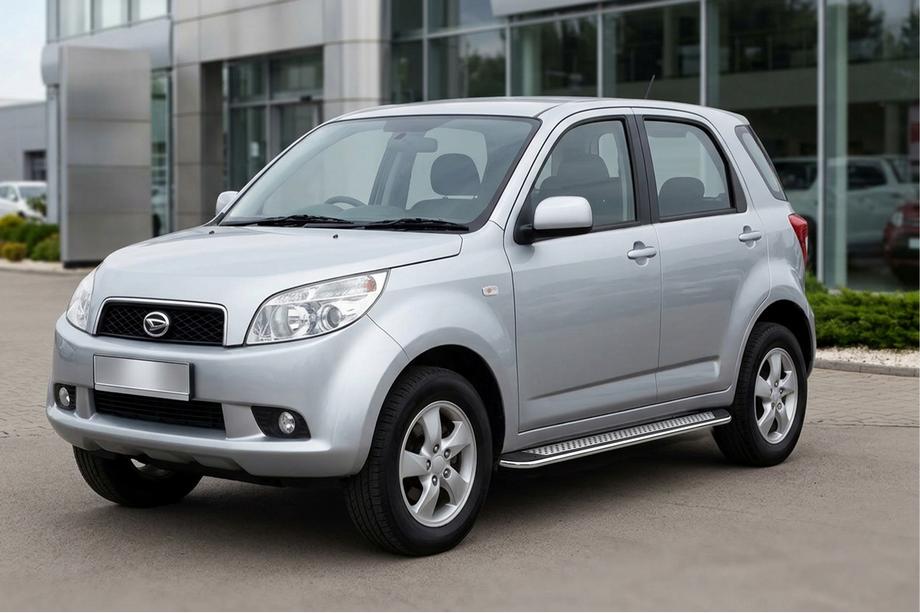 Daihatsu Terios 2006-2017 гг. Боковые Подножки Maydos V2 (2 шт., Алюминий и Нержавейка) Фото 1