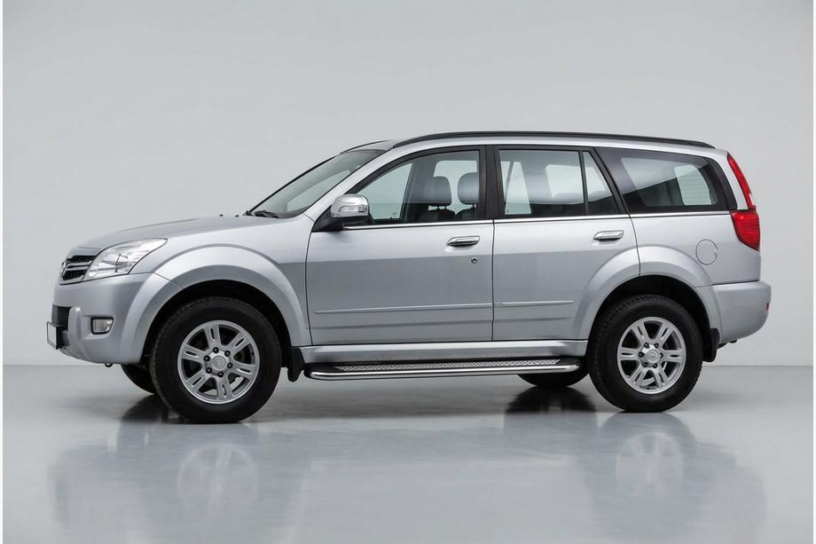 GreatWall Haval/Hover H3 2005-2013 гг. Боковые Подножки Maydos V2 (2 шт., Алюминий и Нержавейка) Image