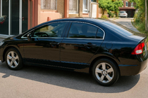 Honda Civic Sedan VIII 2006-2011 гг. Полный комплект хромированных окантовок окон нержавейка (12 шт.) фото 1