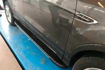 Ford Kuga/Escape 2013-2019 гг. Боковые пороги Bosphorus Grey (2 шт., алюминий) фото 4