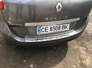 Renault Scenic/Grand 2009-2016 гг. Накладка на задний бампер Carmos (Grand, нержавейка) фото 2