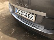 Renault Scenic/Grand 2009-2016 гг. Накладка на задний бампер Carmos (Grand, нержавейка) фото 5