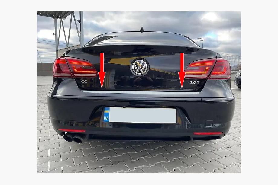 Volkswagen Passat СС 2008-2017 гг. Накладка на багажник нержавейка Image