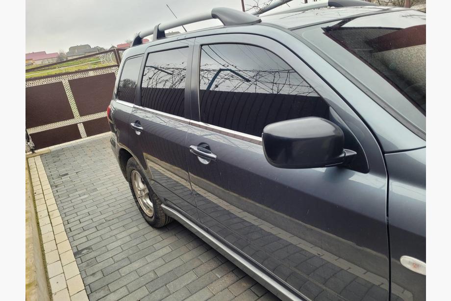 Mitsubishi Outlander 2001-2006 гг. Нижние молдинги окон нержавейка (6 шт) Фото 2