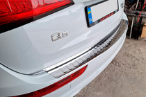 Audi Q5 2008-2017 гг. Накладка на задний бампер Carmos нержавейка фото 4