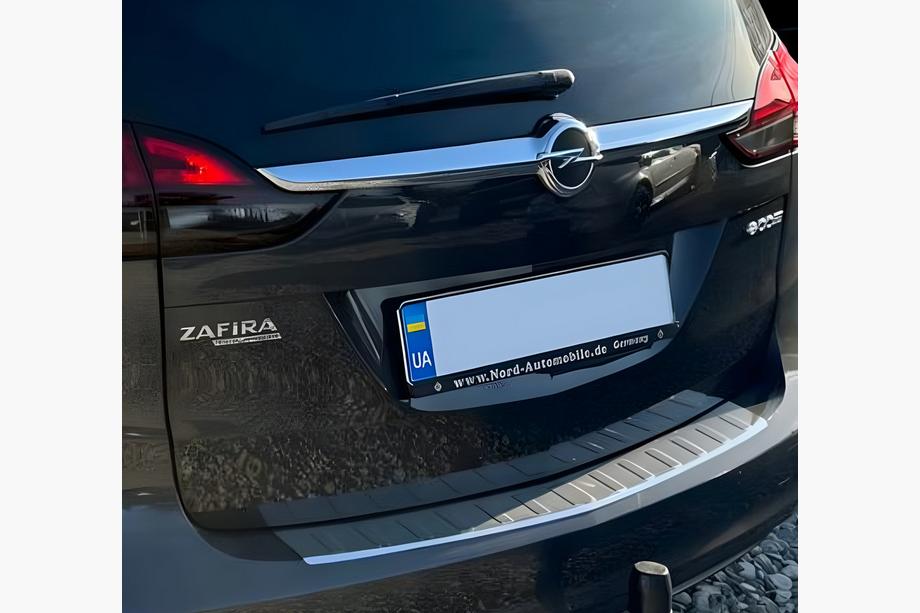 Opel Zafira C Tourer 2011-2019 гг. Накладка на задний бампер Carmos нержавейка Image