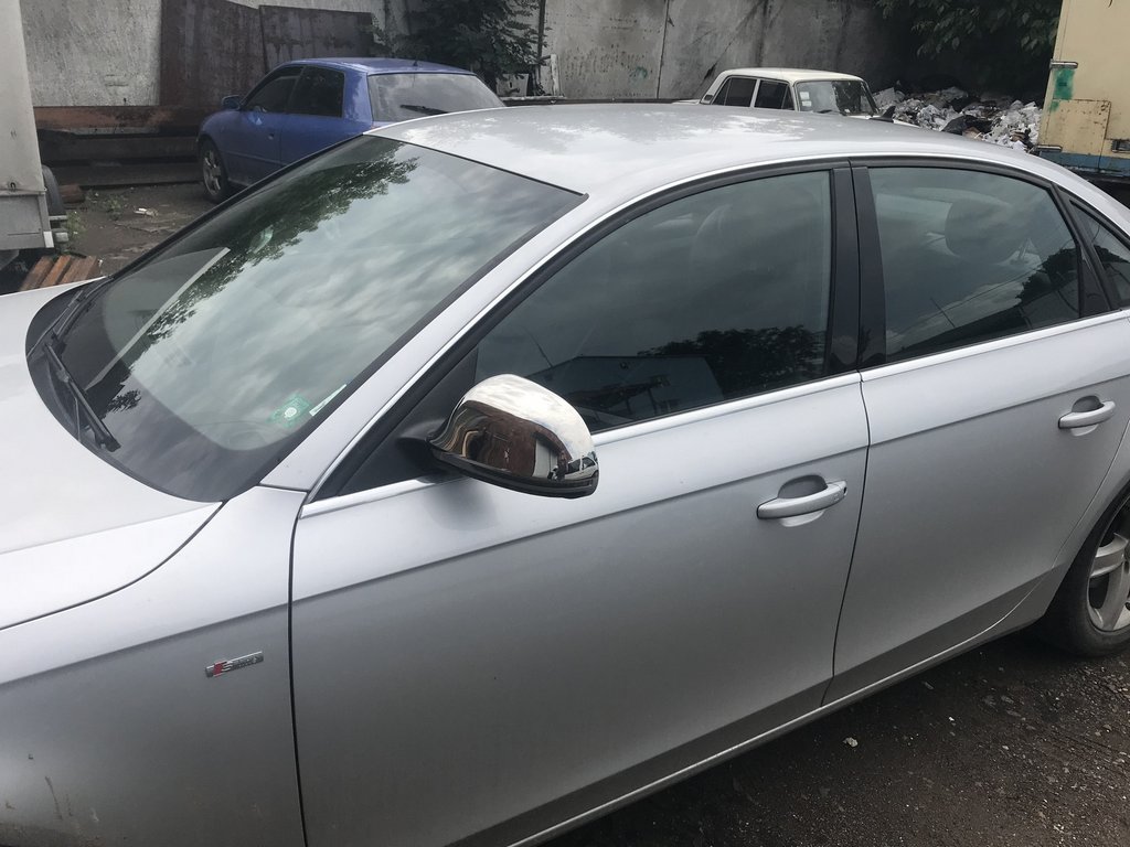 Накладки на дзеркала 2009-2012 (2 шт., нерж) для Ауди A6 C6 рр - фото 3